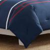 imageNautica  Twin Comforter Set Reversible Cotton Bedding with Matching Sham Medium Weight for Year Round Use OekoTex Certified Dorm Essentials Bradford NavyKhakiKing