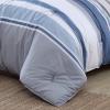 imageNautica  Twin Comforter Set Reversible Cotton Bedding with Matching Sham MediumWeight for Year Round Use Dorm Essentials OekoTex Certified Trimmer BlueTrimmer Blue
