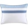 imageNautica  Twin Comforter Set Reversible Cotton Bedding with Matching Sham MediumWeight for Year Round Use Dorm Essentials OekoTex Certified Trimmer BlueTrimmer Blue