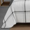 imageNautica  Twin Quilt Set All Season Cotton Bedding with Matching Sham Dorm Room Essentials Fleetville GreyWhite TwinKing