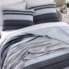 imageNautica  Twin Quilt Set Cotton Reversible Bedding Cozy Home Decor ampamp Dorm Room Essentials Ardmoore Grey TwinQueen