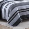 imageNautica  Twin Quilt Set Cotton Reversible Bedding Cozy Home Decor ampamp Dorm Room Essentials Ardmoore Grey TwinQueen