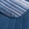 imageNautica  Twin Quilt Set Cotton Reversible Bedding with Matching Sham Dorm Room Essentials Coveside Blue TwinDark BlueMedium Blue