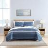 imageNautica  Twin Quilt Set Cotton Reversible Bedding with Matching Sham Dorm Room Essentials Coveside Blue TwinDark BlueMedium Blue