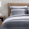 imageNautica  Twin Quilt Set Cotton Reversible Bedding with Matching Sham Dorm Room Essentials Coveside Blue TwinMedium GreyDark GreyWhite