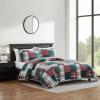 imageNautica  Twin Quilt Set Cotton Reversible Bedding with Matching Shams Casual Bedding Set for All Seasons Emmet Patchwork Red TwinEmmet Patchwork Red