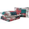 imageNautica  Twin Quilt Set Cotton Reversible Bedding with Matching Shams Casual Bedding Set for All Seasons Emmet Patchwork Red TwinEmmet Patchwork Red