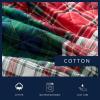 imageNautica  Twin Quilt Set Cotton Reversible Bedding with Matching Shams Casual Bedding Set for All Seasons Emmet Patchwork Red TwinEmmet Patchwork Red