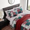 imageNautica  Twin Quilt Set Cotton Reversible Bedding with Matching Shams Casual Bedding Set for All Seasons Emmet Patchwork Red TwinEmmet Patchwork Red