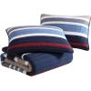 imageNautica  Twin Quilt Set Reversible Cotton Bedding with Matching Sham Bold ampamp Colorful Bedding Set for All Seasons Bradford Navy Blue Twin