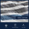 imageNautica  Twin Quilt Set Reversible Cotton Bedding with Matching Sham Bold ampamp Colorful Bedding Set for All Seasons Bradford Navy Blue Twin