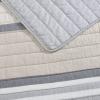 imageNautica  Twin Quilt Set Reversible Cotton Bedding with Matching Sham Modern Home Decor for All Seasons Dover Beige TwinDover Beige