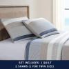 imageNautica  Twin Quilt Set Soft ampamp Breathable Cotton Bedding with Medium Weight Feel Reversible 2 Piece Bed Set with Matching Pillowcase Galewood BlueTwin
