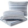 imageNautica  Twin Quilt Set Soft ampamp Breathable Cotton Bedding with Medium Weight Feel Reversible 2 Piece Bed Set with Matching Pillowcase Jettison GreyKing