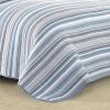 imageNautica  Twin Quilt Set Soft ampamp Breathable Cotton Bedding with Medium Weight Feel Reversible 2 Piece Bed Set with Matching Pillowcase Jettison GreyKing