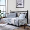 imageNautica  Twin Quilt Set Soft ampamp Breathable Cotton Bedding with Medium Weight Feel Reversible 2 Piece Bed Set with Matching Pillowcase Jettison GreyDaybed