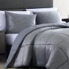 imageNautica  Twin XL Comforter Set Micromink Reversible Bedding with Matching Sham Soft ampamp Cozy Home Decor Bristol Grey Twin XLGrey
