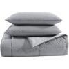 imageNautica  Twin XL Comforter Set Micromink Reversible Bedding with Matching Sham Soft ampamp Cozy Home Decor Bristol Grey Twin XLGrey
