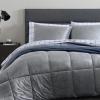 imageNautica  Twin XL Comforter Set Micromink Reversible Bedding with Matching Sham Soft ampamp Cozy Home Decor Bristol Grey Twin XLGrey