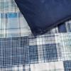 imageNautica  TwinTwin XL Comforter Set Cotton Bedding with Matching Sham Patchwork Print Bed Set Medium Weight for Year Round Use Dorm Essentials Mason BlueMason Blue
