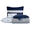 imageNautica  TwinTwin XL Comforter Set Cotton Bedding with Matching Sham Patchwork Print Bed Set Medium Weight for Year Round Use Dorm Essentials Mason BlueBlue