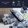 imageNautica  TwinTwin XL Comforter Set Cotton Bedding with Matching Sham Patchwork Print Bed Set Medium Weight for Year Round Use Dorm Essentials Mason BlueMason Blue