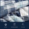 imageNautica  TwinTwin XL Comforter Set Cotton Bedding with Matching Sham Patchwork Print Bed Set Medium Weight for Year Round Use Dorm Essentials Mason BlueMason Blue