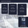 imageNautica  TwinTwin XL Comforter Set Cotton Bedding with Matching Sham Patchwork Print Bed Set Medium Weight for Year Round Use Dorm Essentials Mason BlueMason Blue