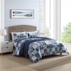 imageNautica  TwinTwin XL Comforter Set Cotton Bedding with Matching Sham Patchwork Print Bed Set Medium Weight for Year Round Use Dorm Essentials Mason BlueMason Blue