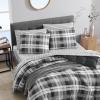 imageNautica  TwinTwin XL Comforter Set Reversible Bedding with Matching Sham Microsuede with Sherpa Reverse Dorm Essentials OekTex Certified Crossview Plaid CharcoalDark Grey
