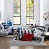 imageNautica  TwinTwin XL Comforter Set Reversible Cotton Bedding with Matching Sham Medium Weight for Year Round Use Dorm Essentials OekoTex Certified Lakeview BlueQueen