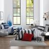 imageNautica  TwinTwin XL Comforter Set Reversible Cotton Bedding with Matching Sham Medium Weight for Year Round Use Dorm Essentials OekoTex Certified Lakeview BlueTwinTwin XL