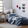 imageNautica  TwinTwin XL Comforter Set Reversible Cotton Bedding with Matching Sham Medium Weight for Year Round Use Dorm Essentials OekoTex Certified Lakeview BlueTwinTwin XL