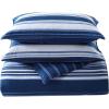 imageNautica  TwinTwin XL Comforter Set Reversible Cotton Bedding with Matching Sham Medium Weight for Year Round Use Dorm Essentials OekoTex Certified Lakeview BlueTwinTwin XL