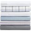 imageNautica  TwinTwin XL Sheet Set Deep Pocket Fitted Sheet and Pillowcase Set Double Layer Elastic Ideal Dorm Essentials Avery Stripe Navy TwinTwin XLAevery Stripe NavyRed