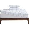 imageNautica  TwinTwin XL Sheet Set Deep Pocket Fitted Sheet and Pillowcase Set Double Layer Elastic Ideal Dorm Essentials Avery Stripe Navy TwinTwin XLClarkson Blue
