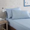 imageNautica  TwinTwin XL Sheet Set Deep Pocket Fitted Sheet and Pillowcase Set Double Layer Elastic Ideal Dorm Essentials Avery Stripe Navy TwinTwin XLHerringbone Coastal Blue