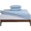imageNautica  TwinTwin XL Sheet Set Deep Pocket Fitted Sheet and Pillowcase Set Double Layer Elastic Ideal Dorm Essentials Avery Stripe Navy TwinTwin XLHerringbone Coastal Blue
