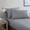imageNautica  TwinTwin XL Sheet Set Deep Pocket Fitted Sheet and Pillowcase Set Double Layer Elastic Ideal Dorm Essentials Avery Stripe Navy TwinTwin XLSolid Grey