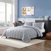 imageNautica Queen Comforter Set Cotton Reversible Bedding Set All Season Home Dcor Longdale Solid Grey QueenLongdale Solid Grey