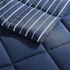 imageNautica Queen Comforter Set Cotton Reversible Bedding Set All Season Home Dcor Longdale Solid Grey QueenLongdale Stripe Navy