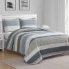 imageNautica Twin Quilt Set Cotton Reversible Bedding Set Dorm Room Essentials Ridgeport Beige TwinRidgeport Beige
