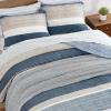 imageNautica Twin Quilt Set Cotton Reversible Bedding Set Dorm Room Essentials Ridgeport Beige TwinRidgeport Denim