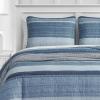 imageNautica Twin Quilt Set Cotton Reversible Bedding Set Dorm Room Essentials Ridgeport Beige TwinRidgeport Medium Blue