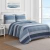imageNautica Twin Quilt Set Cotton Reversible Bedding Set Dorm Room Essentials Ridgeport Beige TwinRidgeport Medium Blue