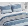 imageNautica Twin Quilt Set Cotton Reversible Bedding Set Dorm Room Essentials Ridgeport Beige TwinRidgeport Medium Blue
