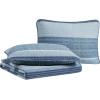 imageNautica Twin Quilt Set Cotton Reversible Bedding Set Dorm Room Essentials Ridgeport Beige TwinRidgeport Medium Blue