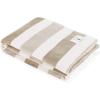imageNautica  Throw Blanket Super Soft ampamp Cozy Fleece Bedding Dorm Room Essentials Awning Stripe Grey 50quot x 60quotAwning Stripe BeigeWhite