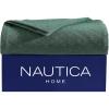 imageNautica  Twin Blanket Cotton Woven Bedding MediumWeight for All Seasons Ideal Dorm Essentials OekoTex Certified Ripple Cove GreenRipple Cove Green