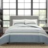 imageNautica  Twin Comforter Set Cotton Reversible Bedding with Matching Sham Home Decor for All Seasons Dorm Room Essentials Lansier Grey TwinTwin XLGrey